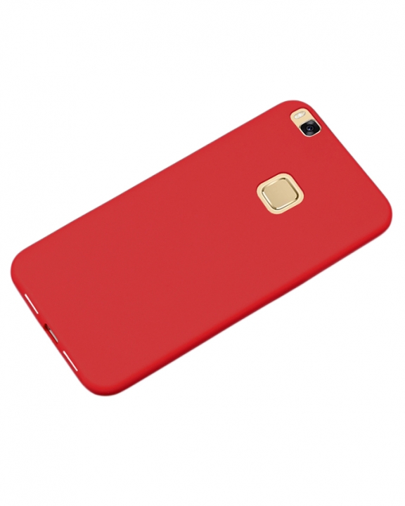 Huawei P9 Lite Back Cover - Silicone Rubber Finish Red