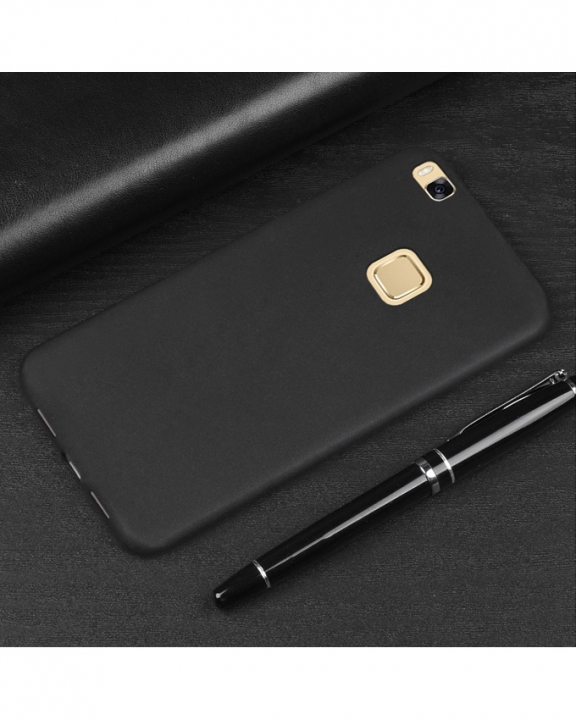 Huawei P9 Lite Back Cover - Silicone Rubber Finish Black