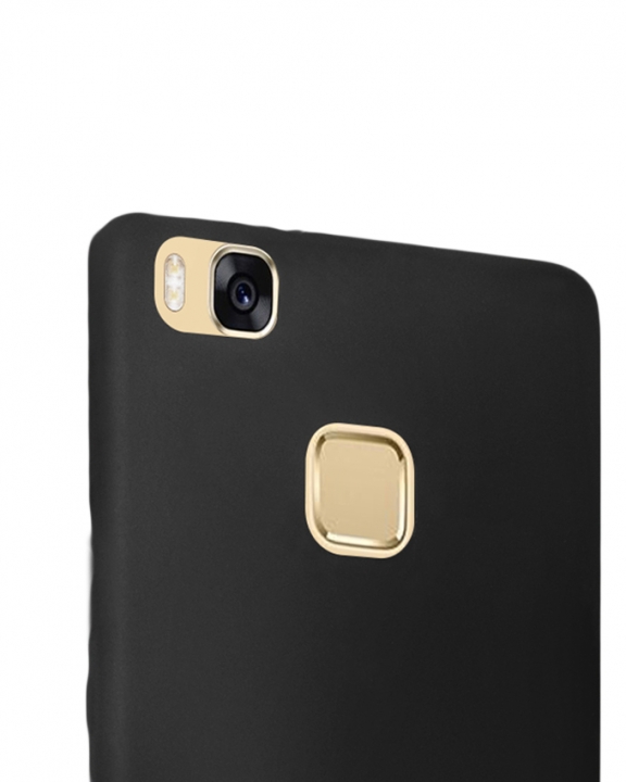 Huawei P9 Lite Back Cover - Silicone Rubber Finish Black