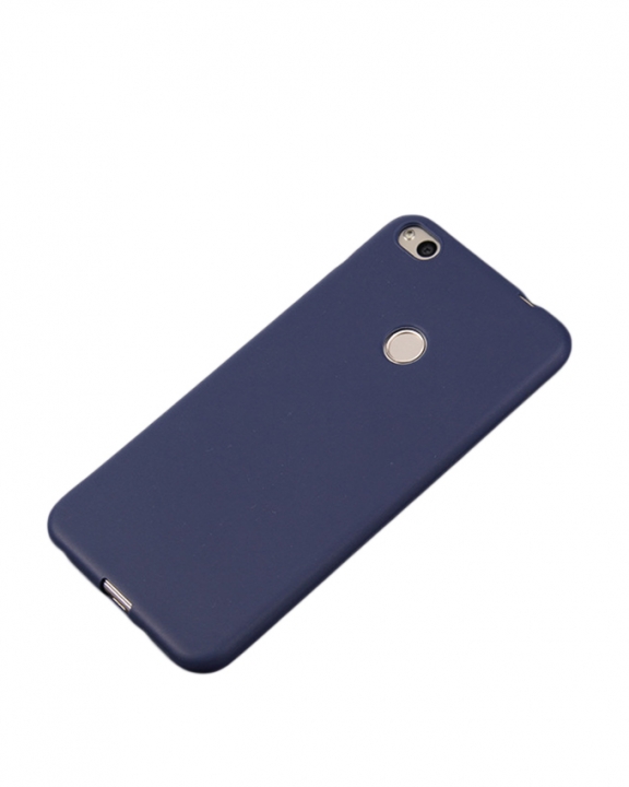 Huawei P8 Lite Back Cover - Silicone Rubber Finish Blue