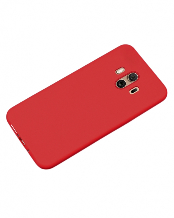 Huawei Mate 10 Back Cover - Silicone Rubber Finish Red