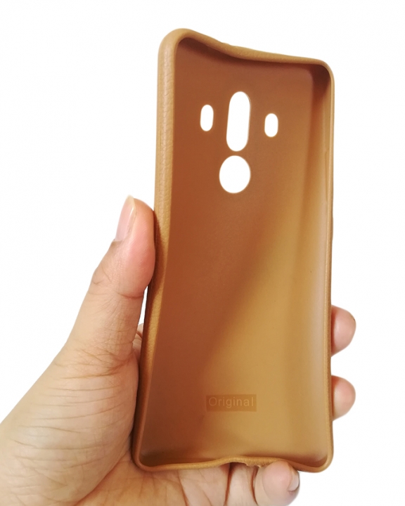 Huawei Mate 10 Pro Back Cover - Silicone Rubber Finish Light Brown