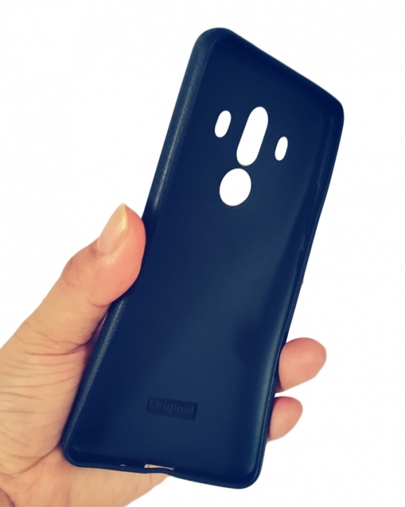 Huawei Mate 10 Pro Back Cover - Silicone Rubber Finish Blue
