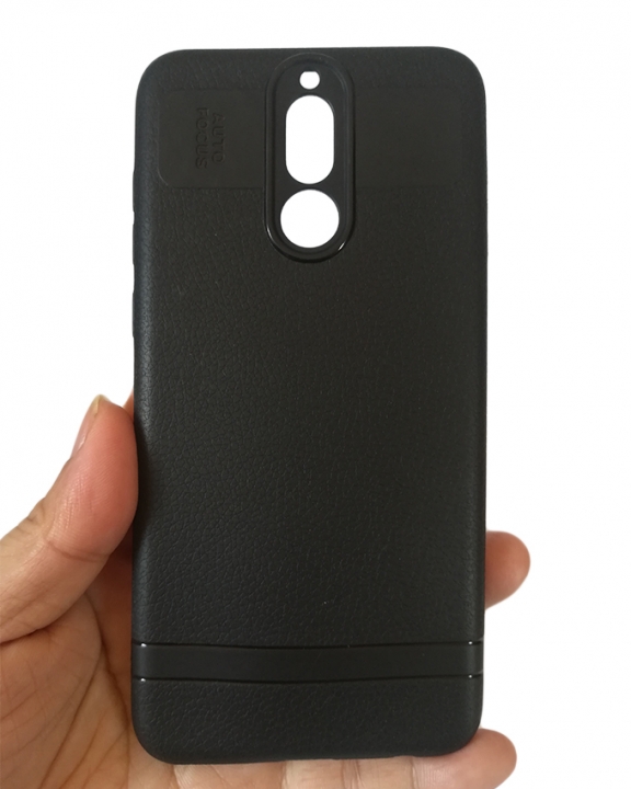 Huawei Mate 10 Lite Back Cover - Silicone Rubber Finish Black