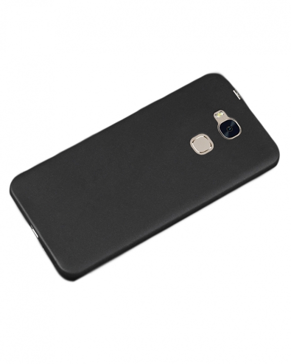 Huawei GR5 Mini Back Cover - Silicone Rubber Finish Black