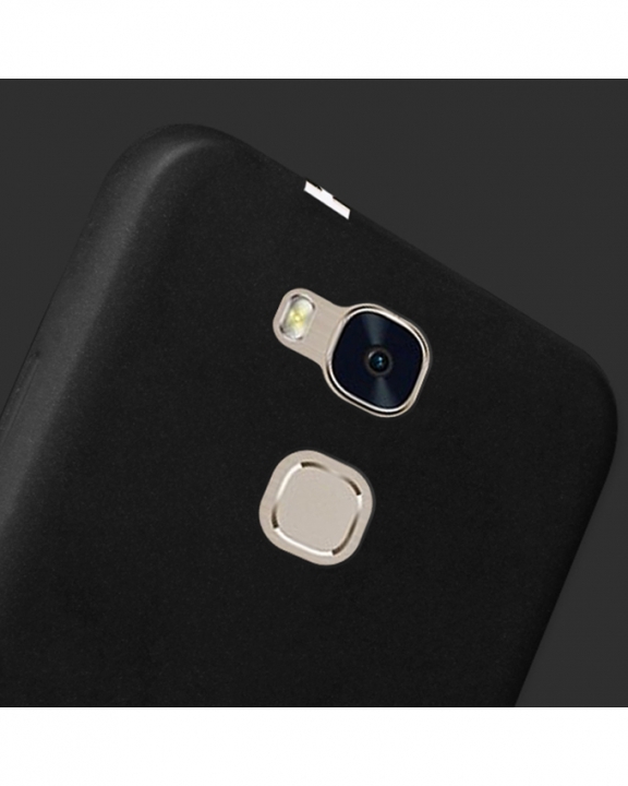 Huawei GR5 Mini Back Cover - Silicone Rubber Finish Black