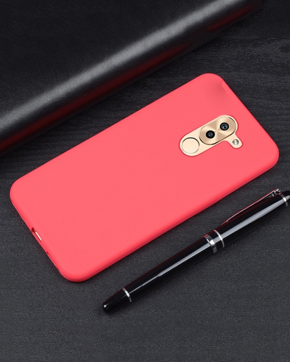 Huawei GR5 2017 Back Cover - Silicone Rubber Finish Red