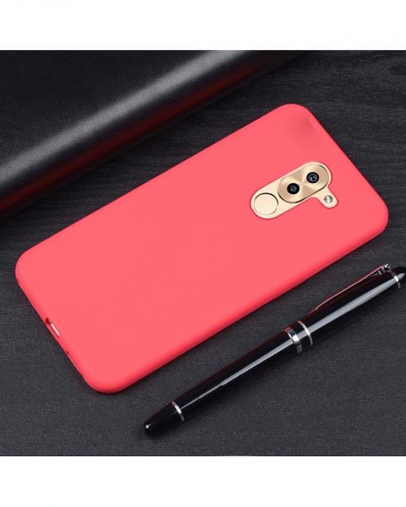 Huawei GR5 2017 Back Cover - Silicone Rubber Finish Red