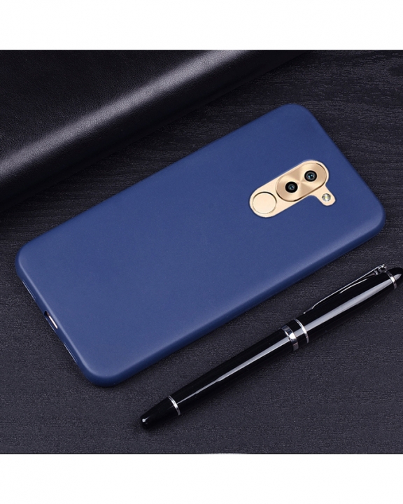 Huawei GR5 2017 Back Cover - Silicone Rubber Finish Blue