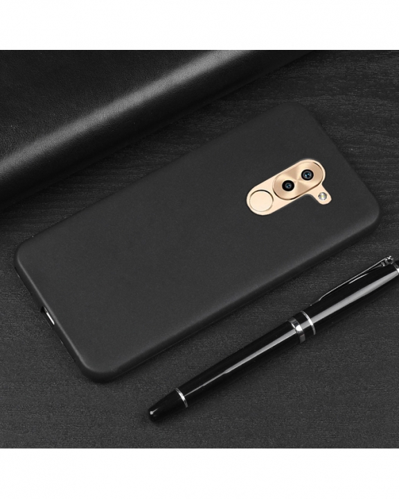 Huawei GR5 2017 Back Cover - Silicone Rubber Finish Black