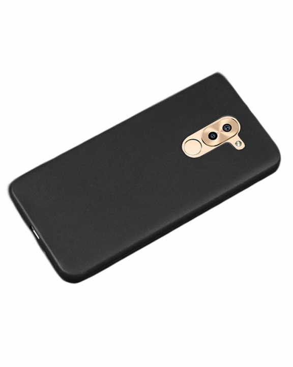Huawei GR5 2017 Back Cover - Silicone Rubber Finish Black