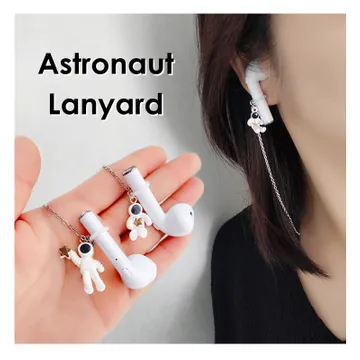 Anti-Lost Earphone Chain Bluetooth Wireless For Airpods Anti-lost Astronaut  Astronaut Anti-Lost Chain compatible with Aux Adapter 