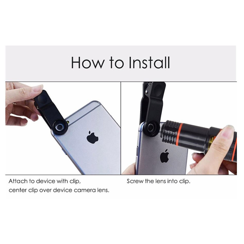Universal 8X Zoom Mobile Telescope Lens Telephoto External Smartphone Camera Lens for phone tablet