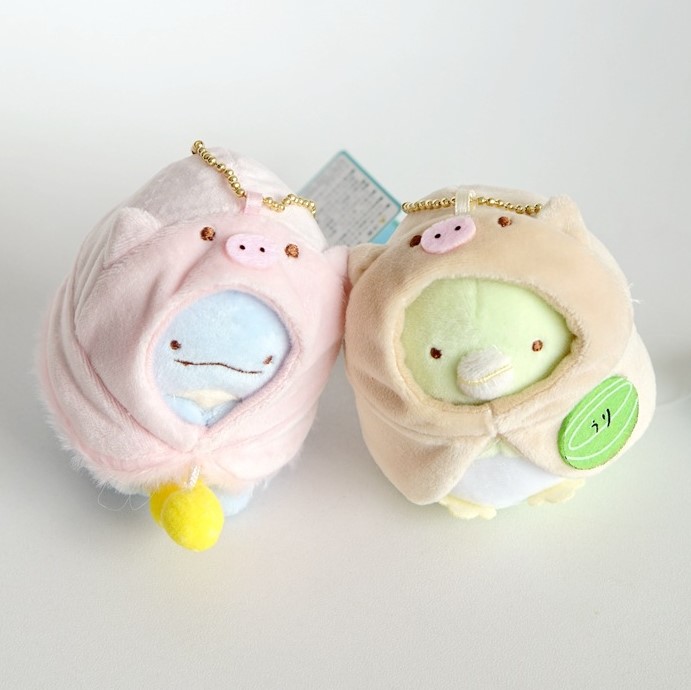 Sumikkogurashi Piggy Pig Costume Pink Fuji Sumikko gurashi SAN-X Plush 6p/set