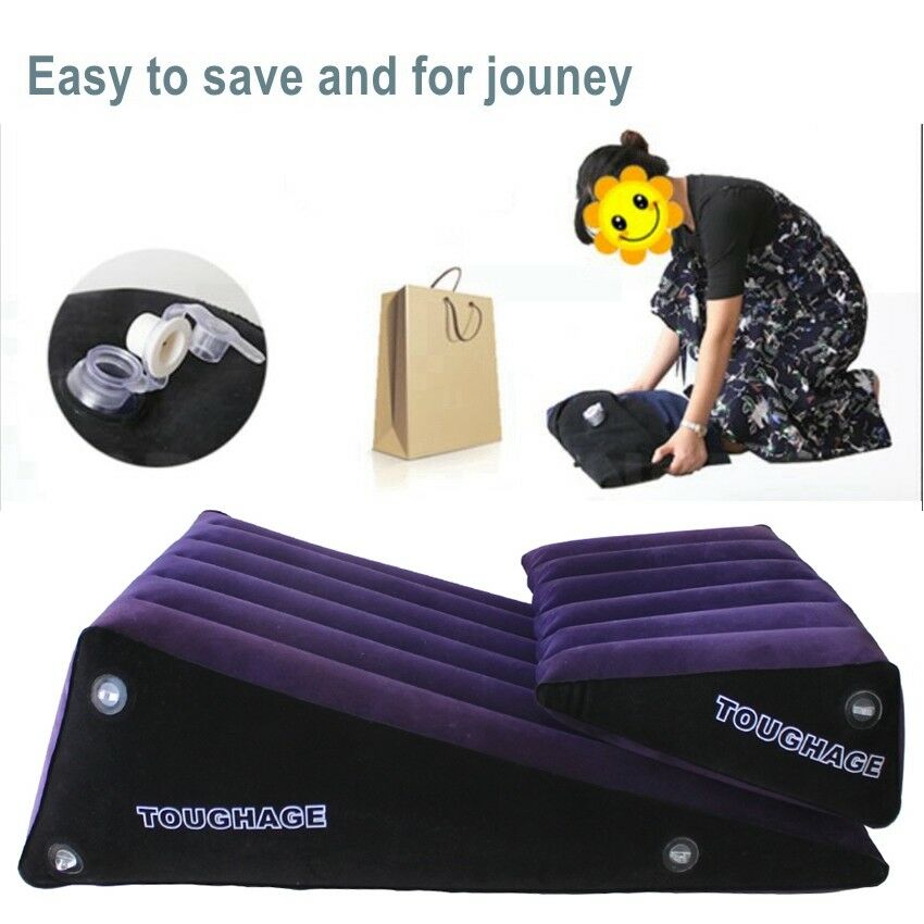 Toughage Brand Love Position Inflatable Wedge Pillow Handcuffs Cushion Aid Kit