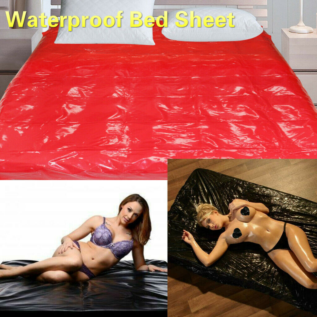 Toughage PVC BED SHEET Adult SEXY Wet Game Flat Sheets High Gloss Waterproof