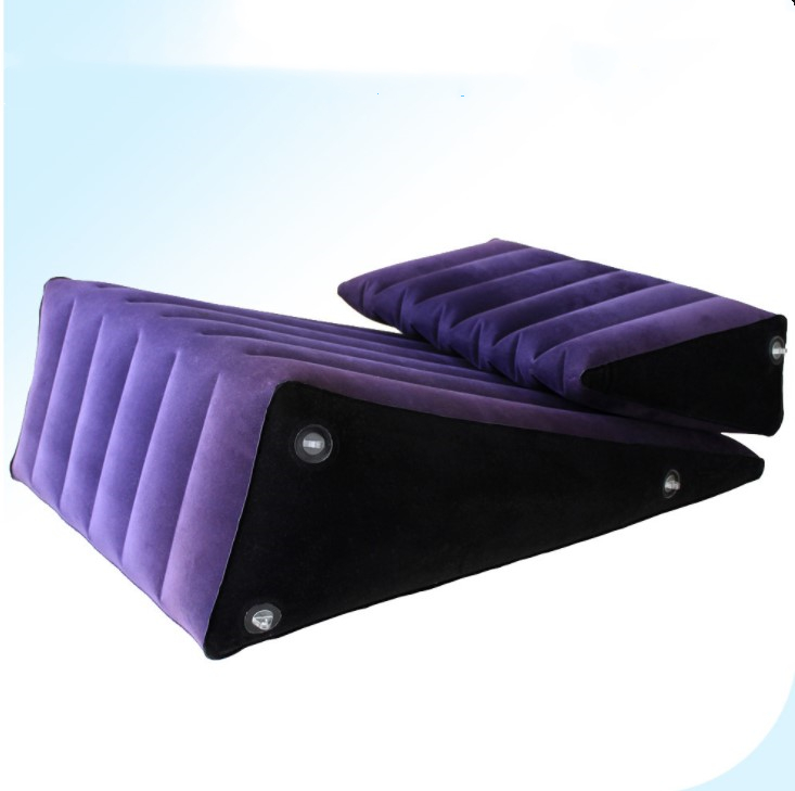 Toughage Brand Love Position Inflatable Wedge Pillow Handcuffs Cushion Aid Kit