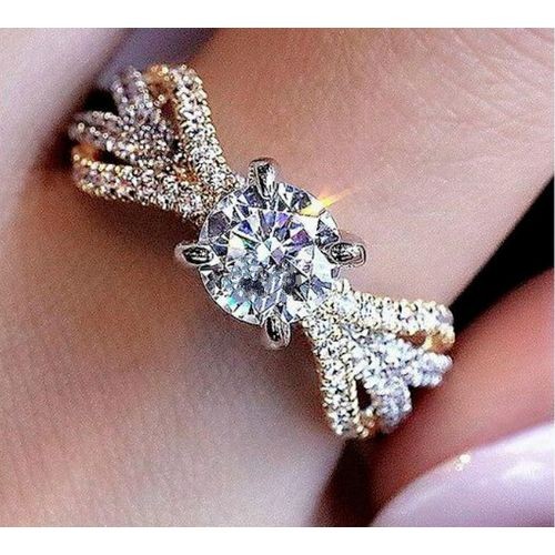 Men's And Women's Engagement Ring + Ring Box