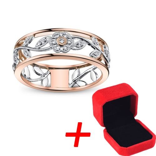 Men's And Women's Engagement Ring + Ring Box