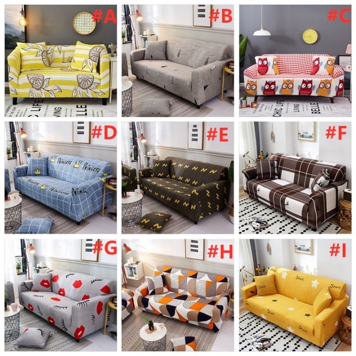 New Printed Sofa Cover 1 2 3 Seater Elastic Sofa Cover Slipcover