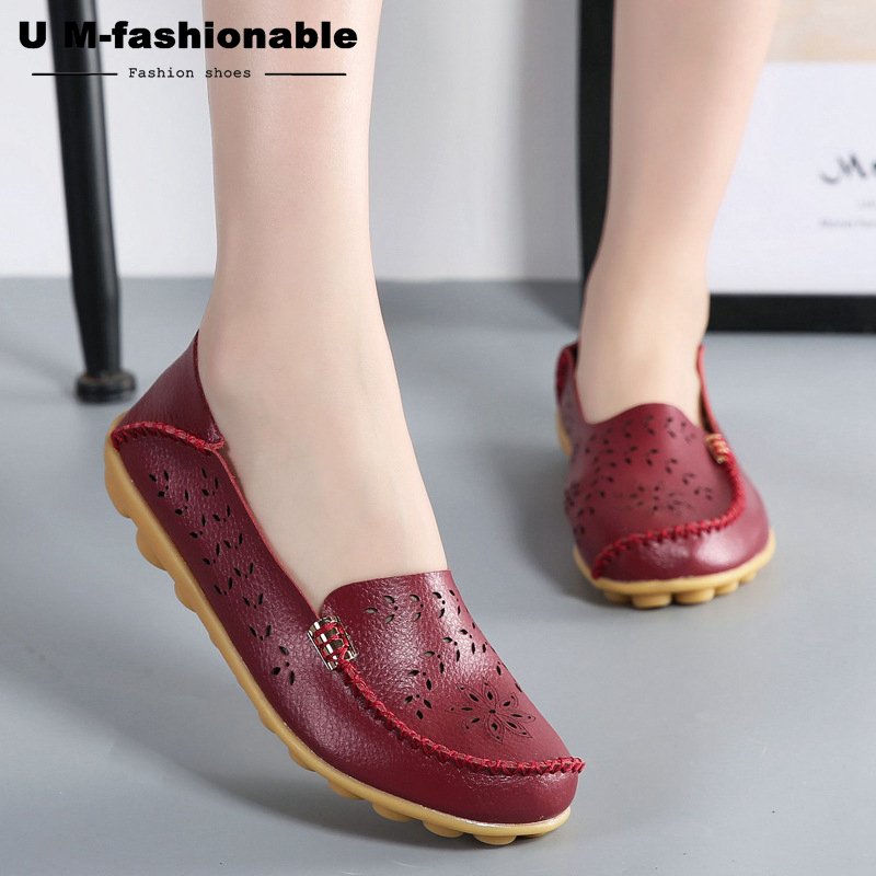 Women Flat Loafers Woman Slip On Ballet Flats Female Moccasins Boat Shoes