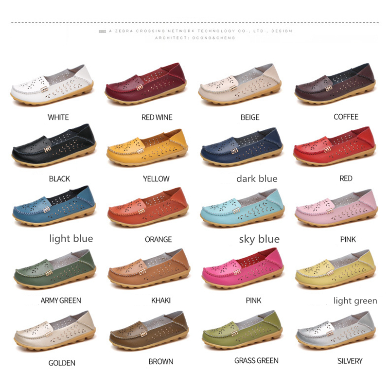 Women Flat Loafers Women Slip On Ballet Flats Female Moccasins Boat Shoes