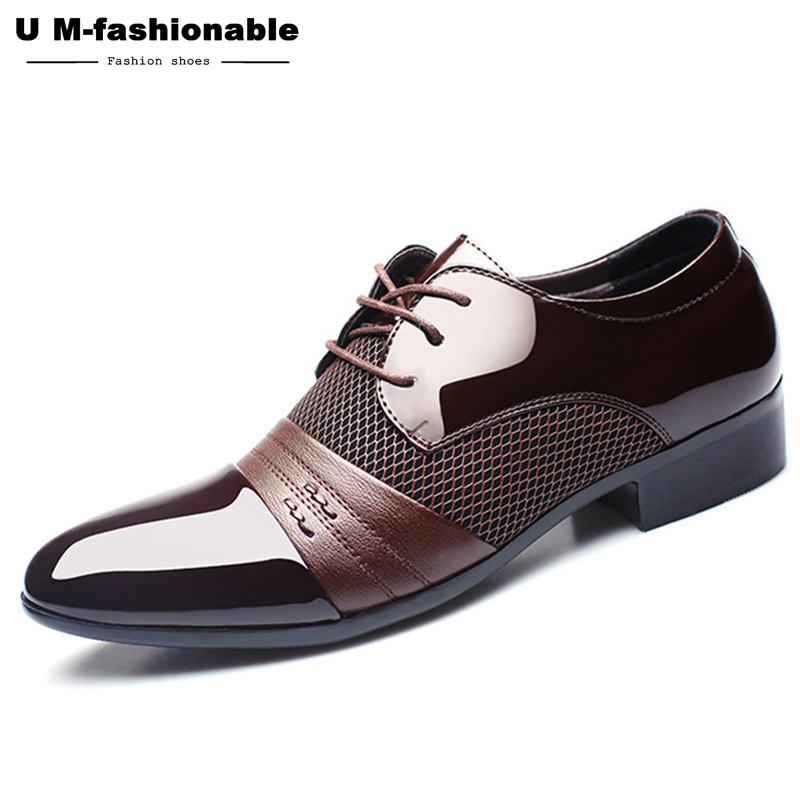 Men's Dress Shoes Business Flat Shoes Breathable Men's Banquet Wedding Shoes