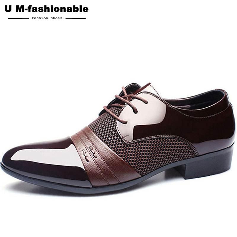Men's Dress Shoes Business Flat Shoes Breathable Men's Banquet Wedding Shoes