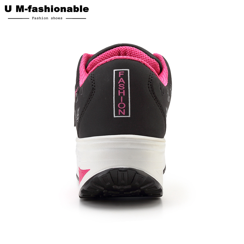 Platform Sneakers Women Wedges Sport Shoes Ladies Fitness Running Shoes Walking Footwear Plus Size