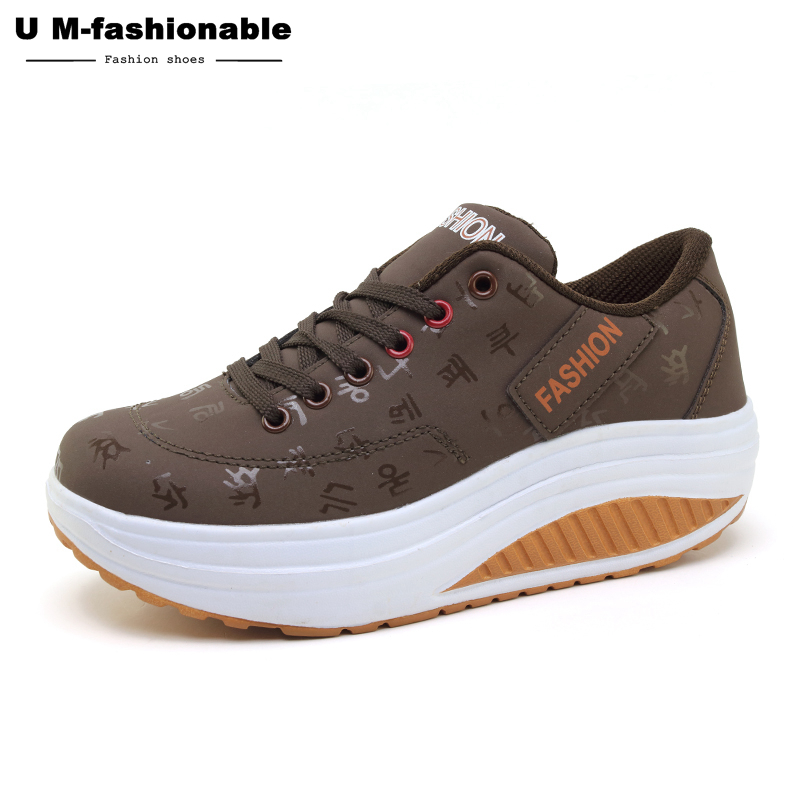 Platform Sneakers Women Wedges Sport Shoes Ladies Fitness Running Shoes Walking Footwear Plus Size