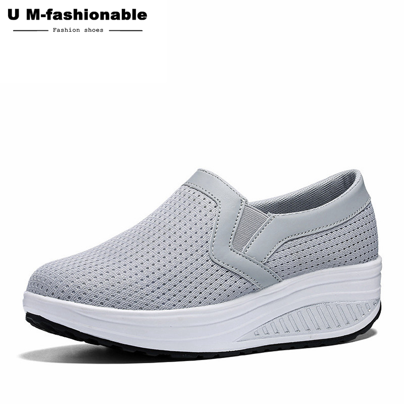 Women&apos;s Loafers Flat Platforms Female Shoe Casual Wedges Ladies Shoes Height Increasing Footwear