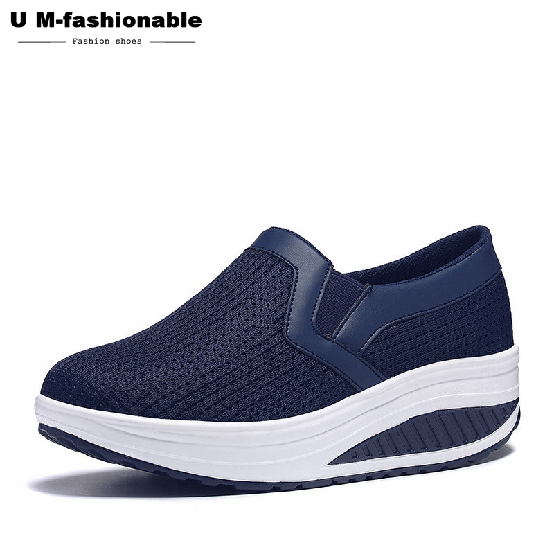 Women&apos;s Loafers Flat Platforms Female Shoe Casual Wedges Ladies Shoes Height Increasing Footwear