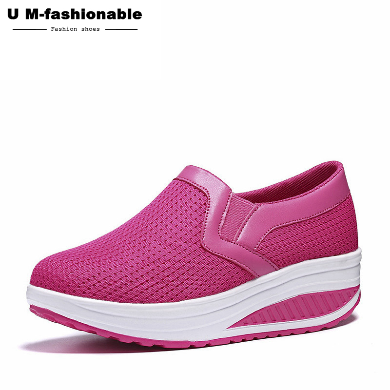 Women&apos;s Loafers Flat Platforms Female Shoe Casual Wedges Ladies Shoes Height Increasing Footwear