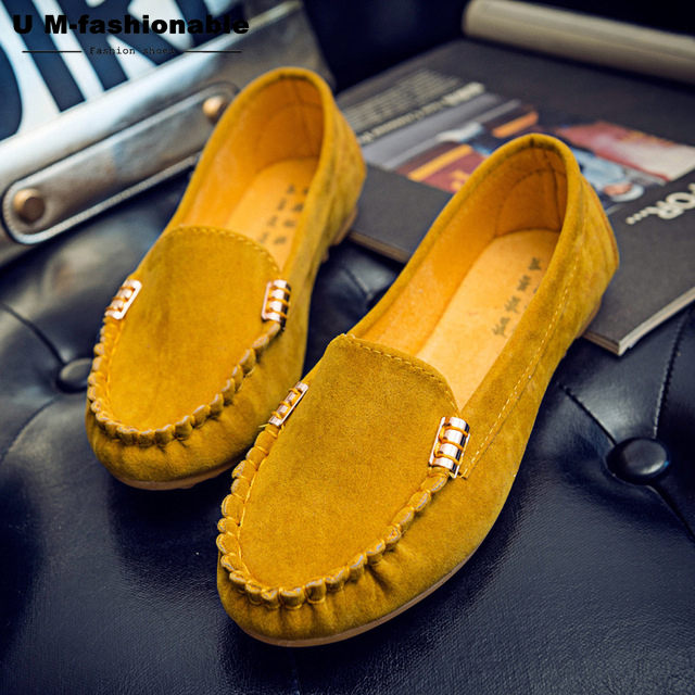 Women Flats Loafers Candy Color Slip on Flat Shoes