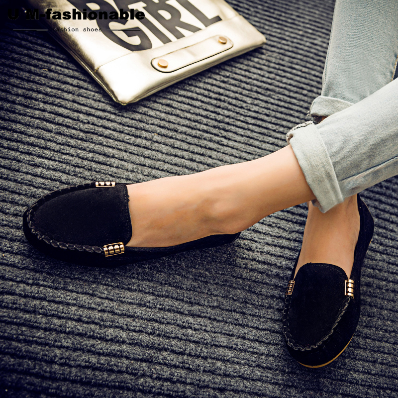 Women Flats Loafers Candy Color Slip on Flat Shoes