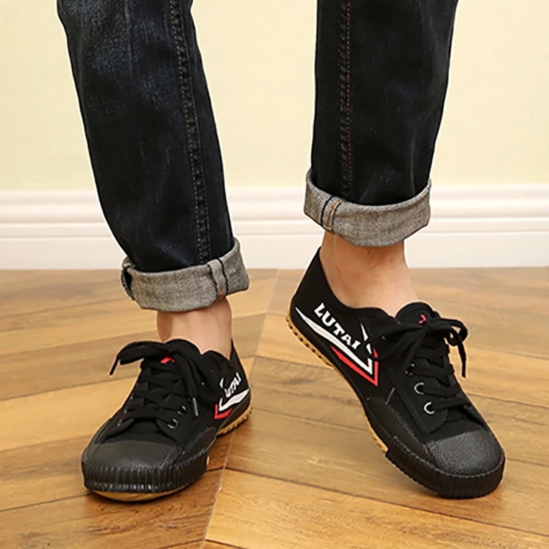 Canvas Jogging Walking Training Shoes Kung Fu Sneakers for Men Women Kid Boy Girl