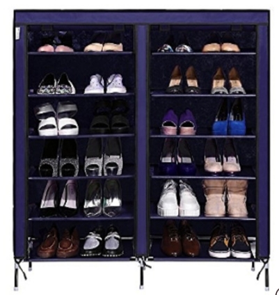 Portable Shoe Rack Blue