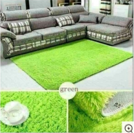 Fluffy Soft and Tender Carpet - Green 5*7