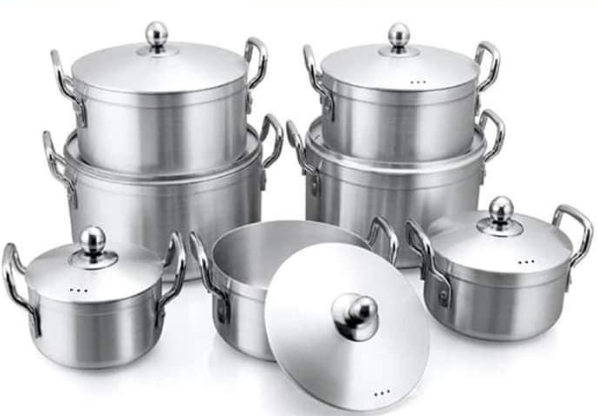 14pcs Aluminium Cooking Pot Set
