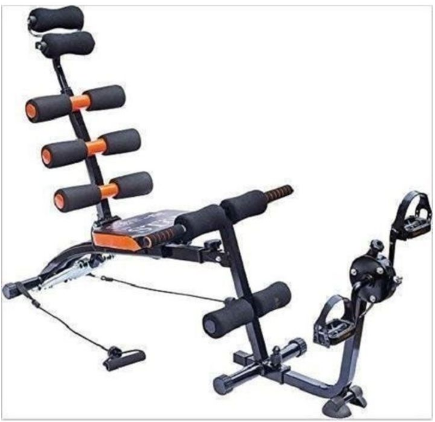 Seven Pack Wonder Core - Gym ABS Exercise Fitness Machine With Peddles Cycle - Bench Chair Bike