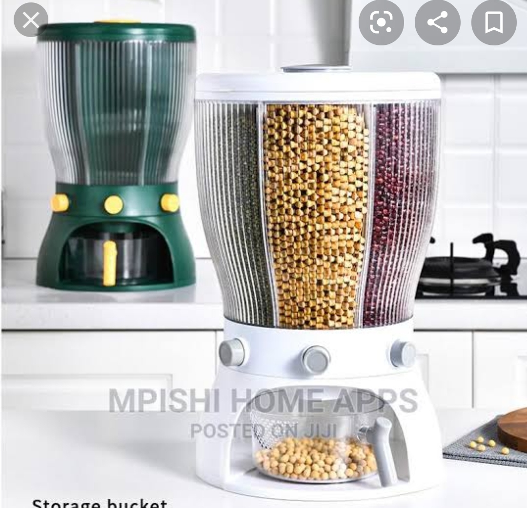 4in1 storage container suited for storing and keeping cereals and grain