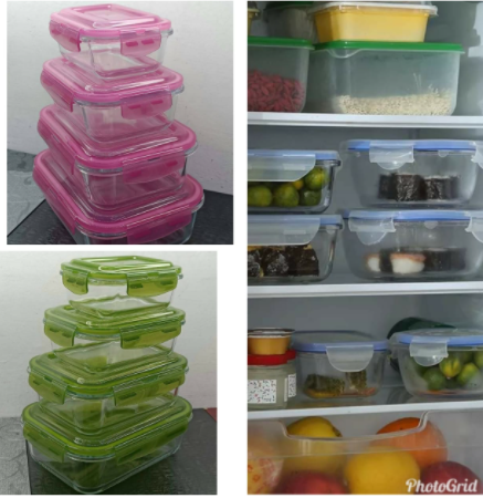 4PCS Kitchen Heat-Resistant High Borosilicate Glass