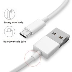 100cm Quick Flash Fast Charge Micro Data Usb Cable Line USB charging cable White White 100cm