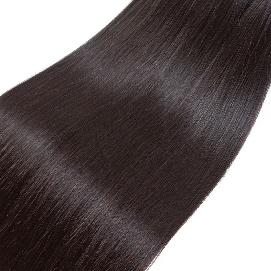 Miss Luna Hair Brazilian Virgin Human Hair Bundles 1 Bundle 50g Straight Human Hair Weave For Wigs Natural Black Color