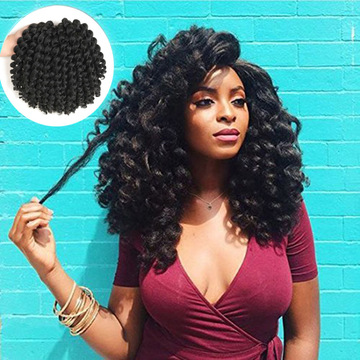 Jamaican Bounce Crochet Hair Ombre Crochet Braids 8 Synthetic Braiding Curly Crochet Twist Hair T1B/30 8inches @ Kilimall Kenya