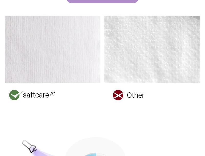 Softcare Sanitary Pad Breathable Cotton 285mm-10 Pads per Packet purple 6