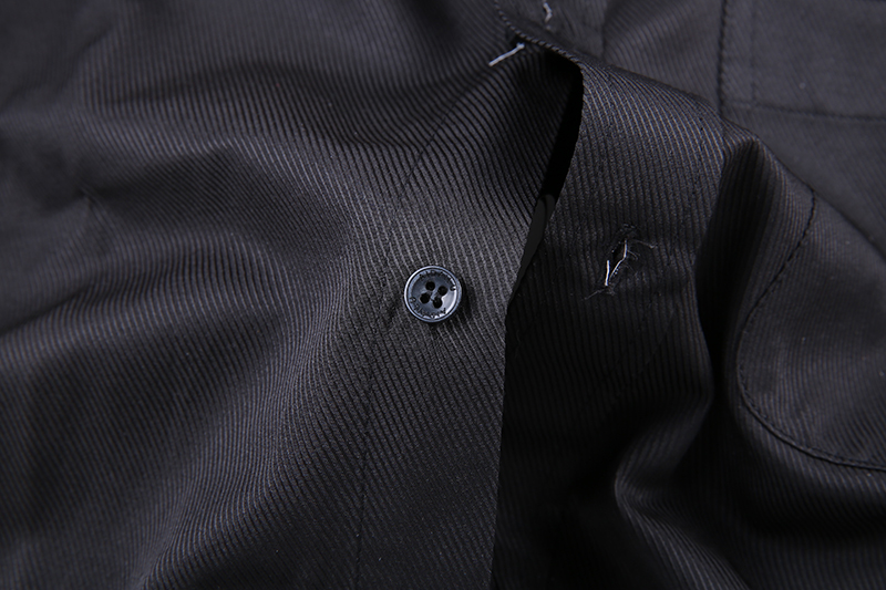 Upgrade Your wardrobe With Aidailu Men's Official Shirt Professional Wear Classic Long-Sleeve Button-down Shirt, Available In Elegant Black And Navy Colors. Designed For Both Style And Comfort