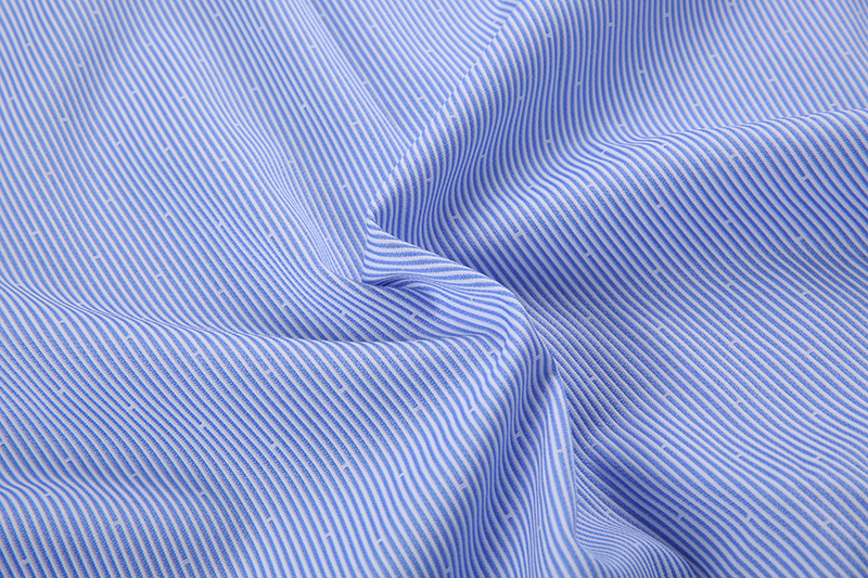 Aidailu Men's Official Shirt Professional Wear Casual Business Work Cotton Polka Long-sleeve Striped Pattern Non-Iron Dress Shirt With Front Pocketclothe