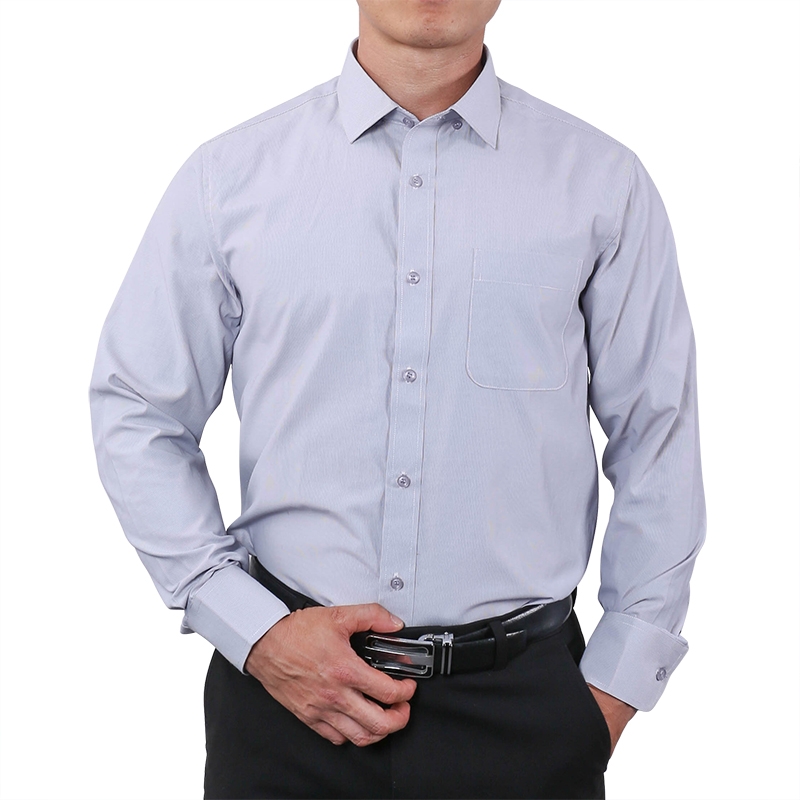 Aidailu Men Shirt Slim Fit Long Sleeve Men's Official Shirt Formal Cotton Business Shirts (S-3XL)