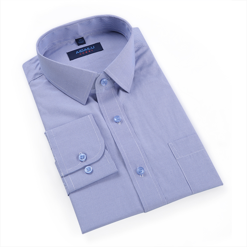 Aidailu Men Shirt Slim Fit Long Sleeve Men's Official Shirt Formal Cotton Business Shirts (S-3XL)